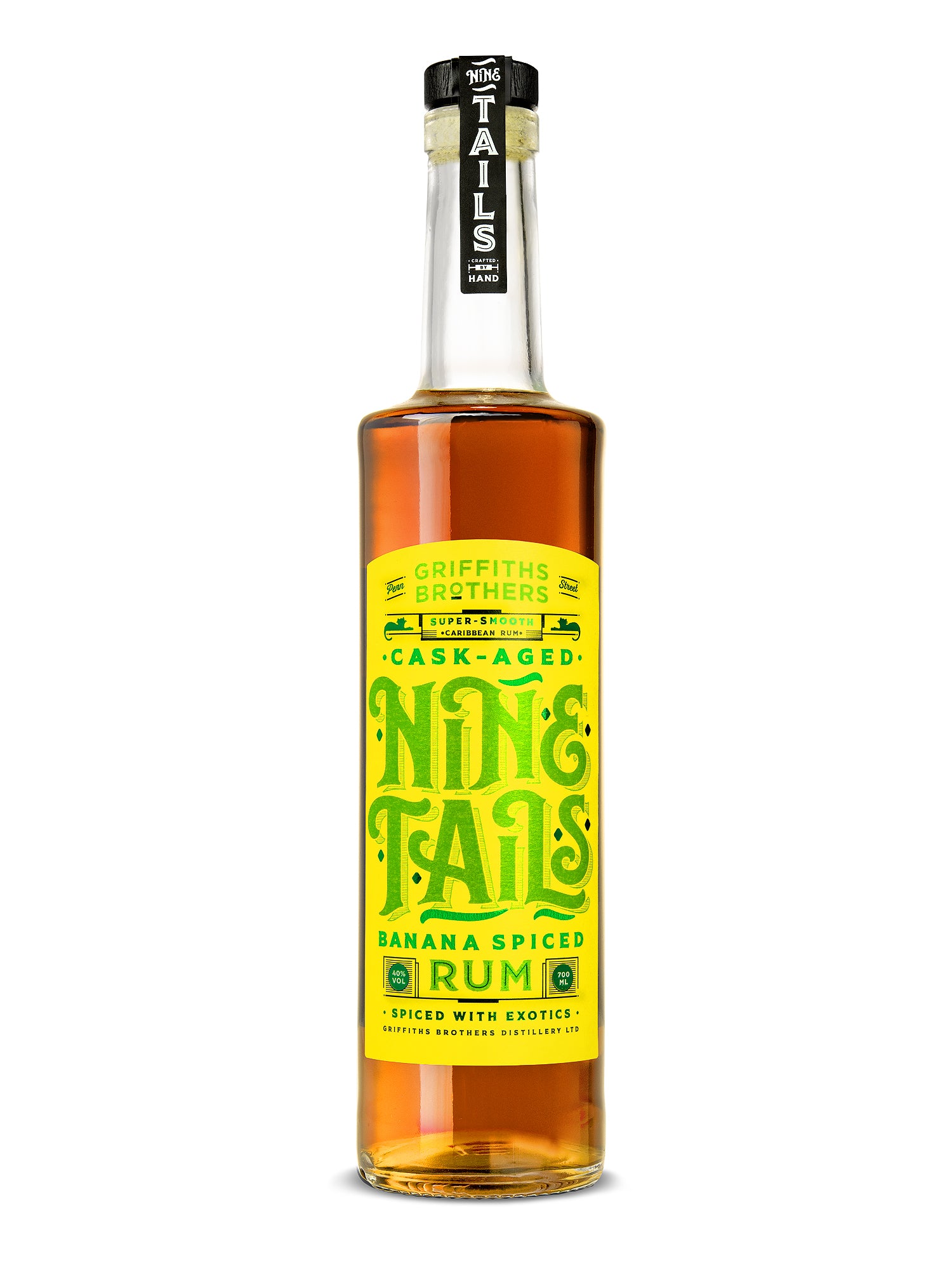 Griffiths Brothers Nine Tails Spiced Banana Rum (70cl, 40%)