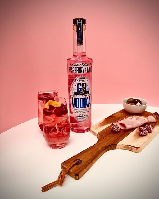 Griffiths Brothers Raspberry & Mint Vodka (70cl, 42%)