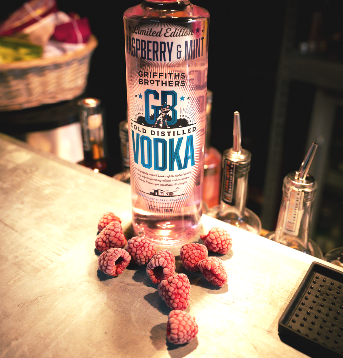 Griffiths Brothers Limited Edition "Raspberry and Mint Vodka" - 70cl - 40%