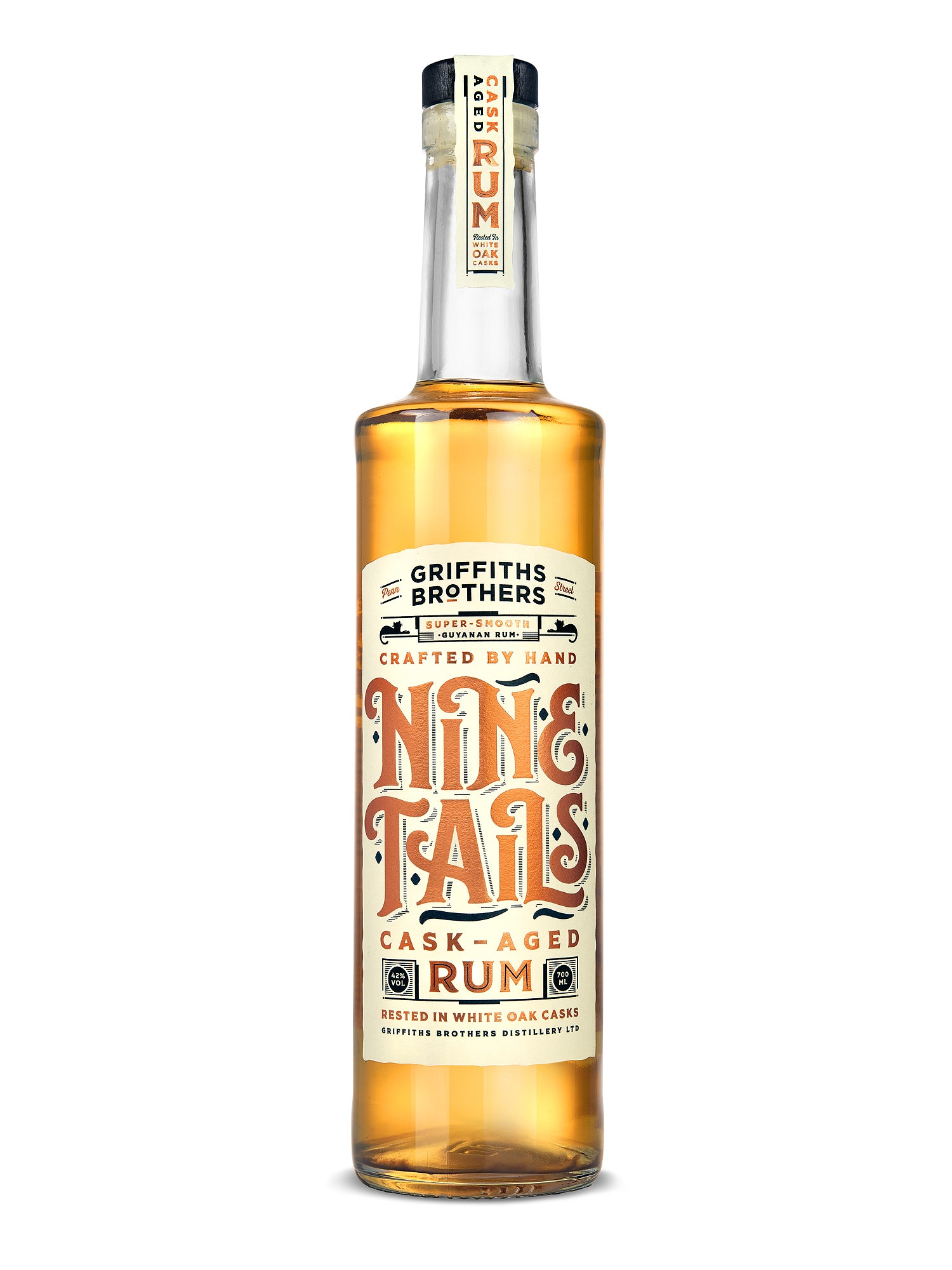 Griffiths Brothers Nine Tails Cask-Aged Rum (70cl, 42%)